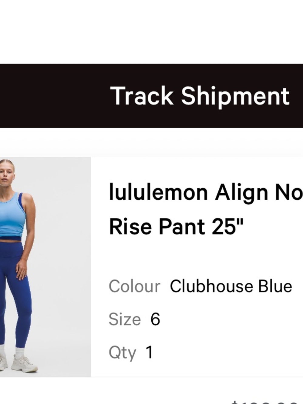 Lululemon Align No Line High Rise Leggings 25” Clubhouse Blue Size 6 Sold Out - Picture 7 of 7
